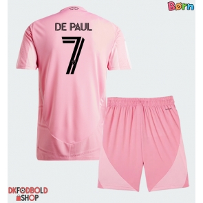 Inter Miami Rodrigo De Paul #7 Hjemmebanesæt Børn 2026-27 Kort ærmer (+ korte bukser)
